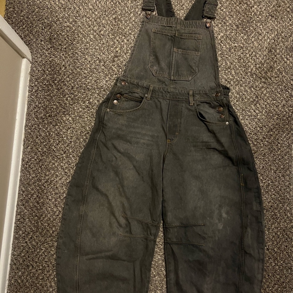 Free People Barrel Overalls